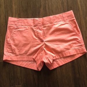 JCrew 3.5” Chino shorts in peach